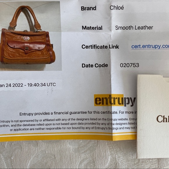 Chloe cognac 3 compartments front pocket tote - Picture 15 of 15